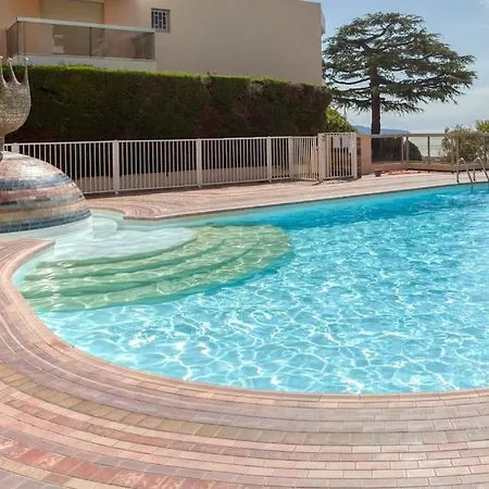 公寓 Riviera - La Terrasse De Clairefontaine - Swimming Pool - Fabron 尼斯